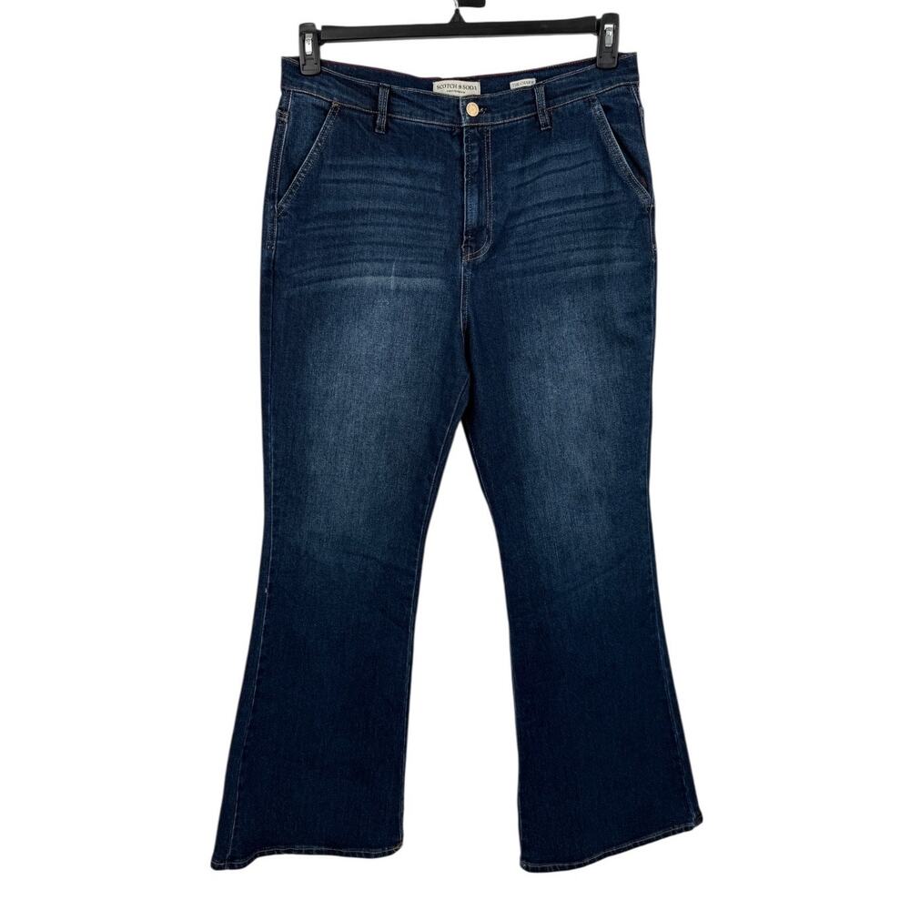 Scotch & Soda jeans The Charm high rise flare dark blue size 14 32